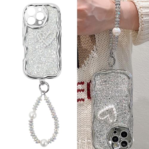 ZORBES® Compatible with iPhone 16 Pro Sparkling Phone Case & Phone Lanyard Set Chic Sliver Glitters Embellishment Phone Case for iPhone 16 Pro Chic Beaded Phone Lanyard Phone Strap Phone Accessories ZORBES® Compatible with iPhone 16 Pro Sparkling Phone Case & Phone Lanyard Set Chic Sliver Glitters Embellishment Phone Case for iPhone 16 Pro Chic Beaded Phone Lanyard Phone Strap Phone Accessories